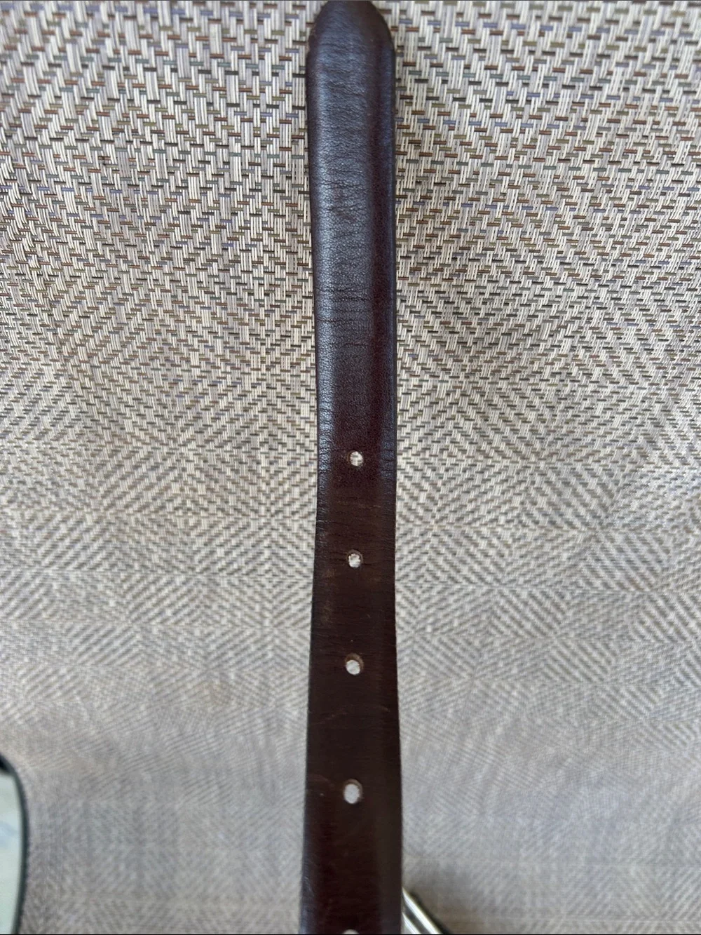 BANANA REPUBLIC women’s dark Brown Leather Belt with Silver Buckle. Size Small